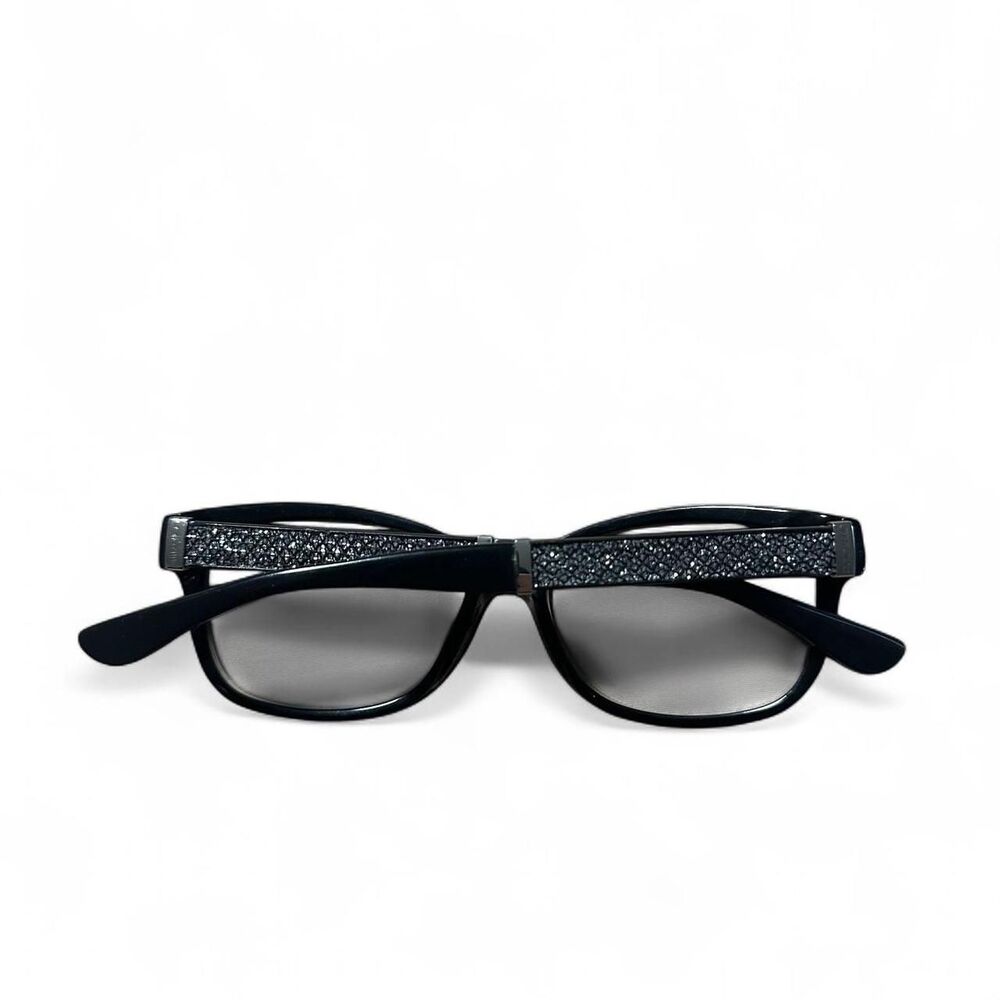 Jimmy-choo Women's Black and Glitter eyeglasses